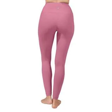 90 Degree By Reflex High Waist Power Flex Tummy Control Leggings - Moonlite Mauve - Large