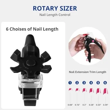 Adjustable AIRSEE Nail Clippers for Excellent Acrylic Care