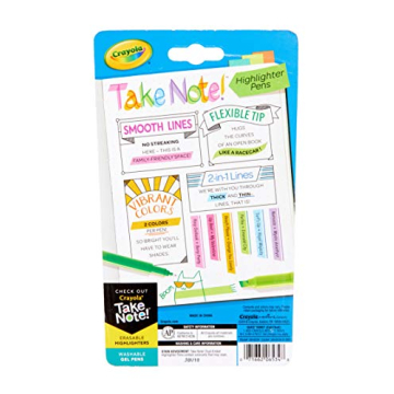 Crayola Dual Tip Pens & Highlighters, 6 Count Essential Set