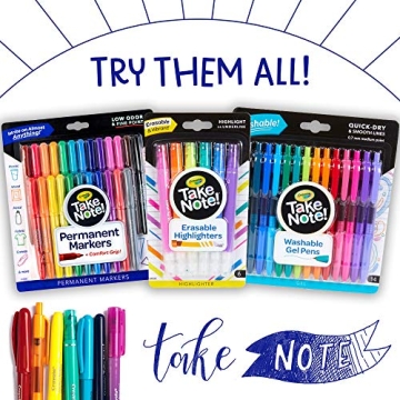 Crayola Dual Tip Pens & Highlighters, 6 Count Essential Set