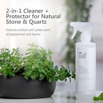 MORE Stone & Quartz Cleaner + Protector - Water-Based Surface Spray - Granite, Quartz & Marble Clean...