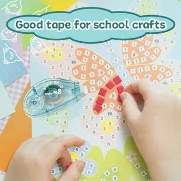 Double Sided Tape Roller 4 Pack - Scrapbooking Glue Tape Runner for Crafts Adhesive Crafters Tape Roller for Paper Handicraft Gift Wrapping Scrapbook Card Making Journaling Supplies