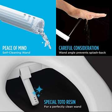 TOTO SW2034#01 C100 Electronic Bidet Toilet Cleansing Water, Heated Seat, Deodorizer, Warm Air Dryer, and PREMIST, Elongated, Cotton White