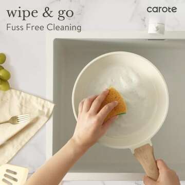 CAROTE 21 Ceramic Cookware Set Non Stick Kitchen Cooking Set