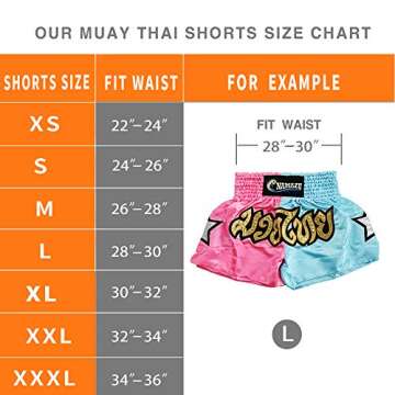 NAMAZU Muay Thai Shorts for Men and Women Training Gear