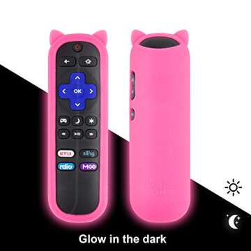 Protective Remote Case Cover for TCL Roku TV RC280 Remote Silicone Remote Control Skin Cover Cute Ca...