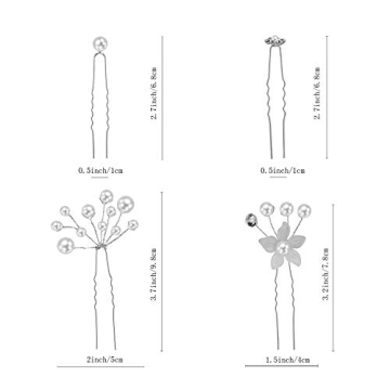 Stunning 44-Piece Wedding Hair Accessories for Brides