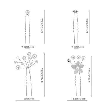 Stunning 44-Piece Wedding Hair Accessories for Brides