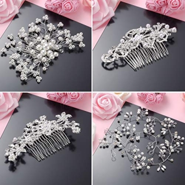 Stunning 44-Piece Wedding Hair Accessories for Brides