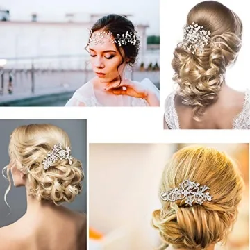 Stunning 44-Piece Wedding Hair Accessories for Brides
