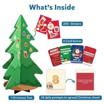 Skillmatics Countdown to Christmas Advent Calendar 2022 for 5 to 12 Years | Includes exciting Daily Activities, Games & a Personal Christmas Tree to Decorate with Sticker Ornaments