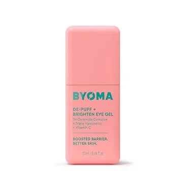 BYOMA De-Puff + Brighten Eye Gel - Lightweight Gel Eye Cream for Dark Circles, Puffiness & Wrinkles ...