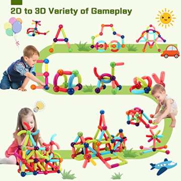 AZEN 100PCS Building Blocks - Durable and Educational Fun