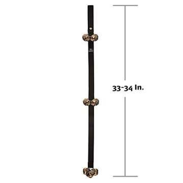 Athenas Pets Dog Bells for Potty Training, Best Dog Bell for Puppy Training, Adjustable Dog Door Bell, Premium Quality Nylon Dog Training Bells for Door for Dog Potty Training, Loud Dog Doorbell