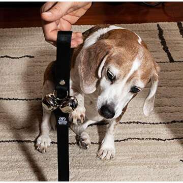 Athenas Pets Dog Bells for Potty Training, Best Dog Bell for Puppy Training, Adjustable Dog Door Bell, Premium Quality Nylon Dog Training Bells for Door for Dog Potty Training, Loud Dog Doorbell