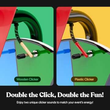 12 Inch Heavy Duty Spinning Prize Wheel - 10 Slots Color Tabletop Roulette Spinner of Fortune Spin The with Dry Erase Marker and Eraser Win Game for Trade Show, Carnival