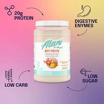 Alani Nu Whey Protein Munchies Flavor | 23g Protein Low Sugar