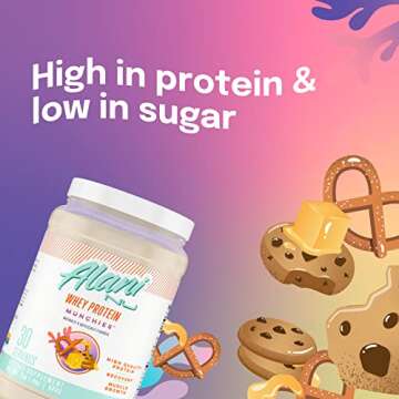 Alani Nu Whey Protein Munchies Flavor | 23g Protein Low Sugar