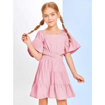 Batermoon Pink Summer Dress for Girls - Cute & Casual