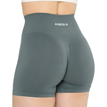 AUROLA Intensify Workout Shorts for Women - Seamless Scrunch Gym Yoga Activewear
