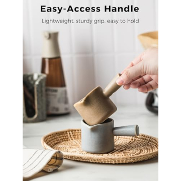 YHOJOY Espresso Measuring Cup - Ceramic 3 Oz with Double Spouts