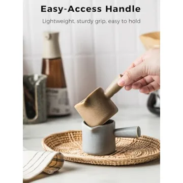 YHOJOY Espresso Measuring Cup - Ceramic 3 Oz with Double Spouts