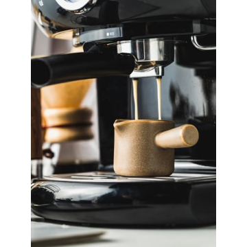 YHOJOY Espresso Measuring Cup - Ceramic 3 Oz with Double Spouts