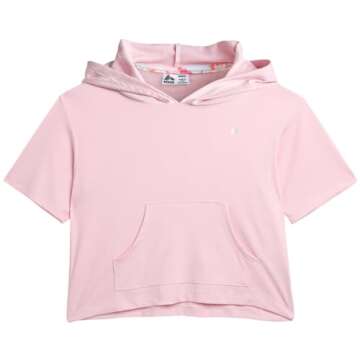 RBX Girls’ Active Set – Performance Short Sleeve T-Shirt, Capri Yoga Pants Leggings Set (4 Pack), Size 7-8, Pink Bar/Pink Plush