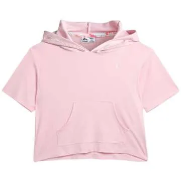 RBX Girls’ Active Set – Performance Short Sleeve T-Shirt, Capri Yoga Pants Leggings Set (4 Pack), Size 7-8, Pink Bar/Pink Plush