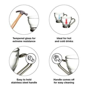 Bormioli Rocco Oslo Espresso Cups Set - Elegant and Durable