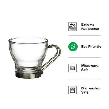 Bormioli Rocco Oslo Espresso Cups Set - Elegant and Durable