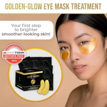 DERMORA Golden Glow Eye Patches for Dark Circles