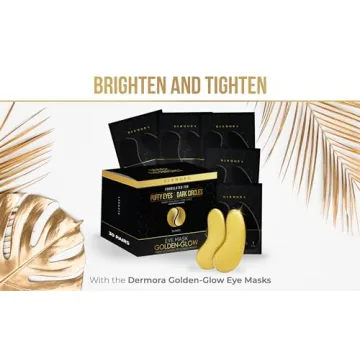 DERMORA Golden Glow Eye Patches for Dark Circles