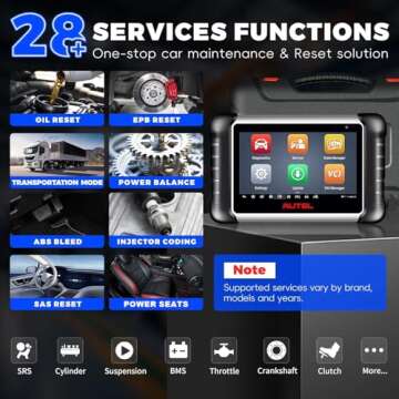 Autel Bidirectional OBD2 Scanner MaxiCOM MK808Z: 2025 All System Diagnostic Scan Tool Same As MK808S MX808S, Universal Car Code Reader with 28+ Resets, Alternative of MK900 MX900 MK900BT