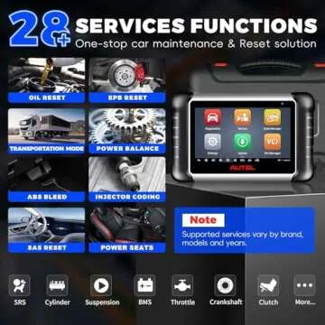 Autel Bidirectional OBD2 Scanner MaxiCOM MK808Z: 2025 All System Diagnostic Scan Tool Same As MK808S MX808S, Universal Car Code Reader with 28+ Resets, Alternative of MK900 MX900 MK900BT