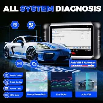 Autel Bidirectional OBD2 Scanner MaxiCOM MK808Z: 2025 All System Diagnostic Scan Tool Same As MK808S MX808S, Universal Car Code Reader with 28+ Resets, Alternative of MK900 MX900 MK900BT