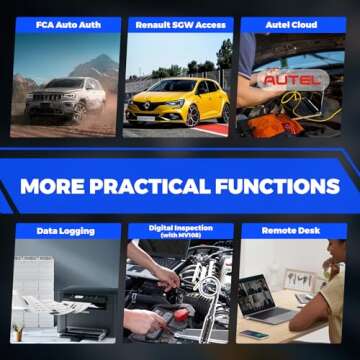 Autel Bidirectional OBD2 Scanner MaxiCOM MK808Z: 2025 All System Diagnostic Scan Tool Same As MK808S MX808S, Universal Car Code Reader with 28+ Resets, Alternative of MK900 MX900 MK900BT