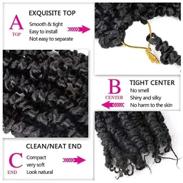 Shop 8 Packs Pre-twisted Passion Twist Hair for Effortless Styles