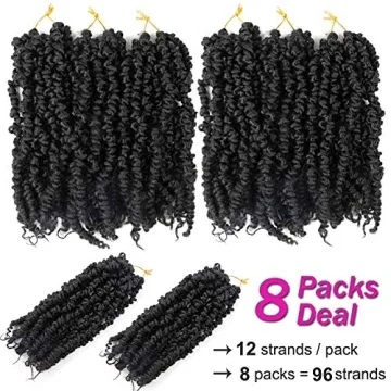Shop 8 Packs Pre-twisted Passion Twist Hair for Effortless Styles