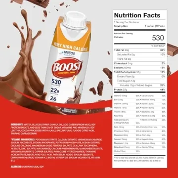 High Calorie Chocolate Drink – 22g Protein, 530 Calories