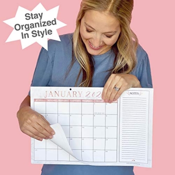 Rose Gold Marble Desk Calendar - 18 Month Planner