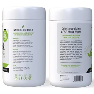 AWOW Professional CPAP Wipes - Natural Odor Control