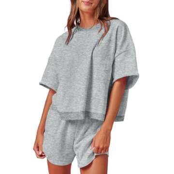 Fisoew Women’s 2 Piece Casual Oversized Tracksuit for Activewear