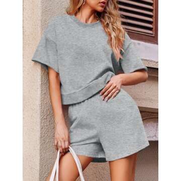 Fisoew Women's Stylish Oversized Tracksuit Set