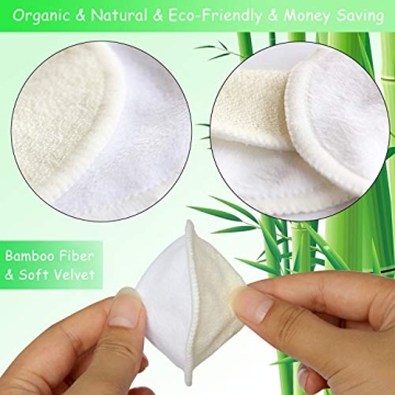 16 Pack Reusable Makeup Remover Pads - Eco-Friendly Facial Cleansing
