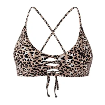 Stylish RELLECIGA Women's Strappy Bikini Top for Summer