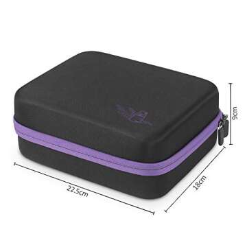 JSVER Essential Oil Storage, 30 Bottles,Essential Oil Holder Case, Essential Oil Case for 5ml, 10ml, 15ml Bottles Travel Storage Organizer Bag for doTerra, Young Living Oils, Premium, Aromatherapy