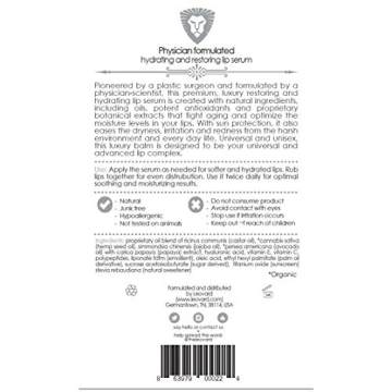 Leovard Organic Lip Balm -  Hydrating & Natural Ingredients