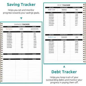 Budget Planner - Monthly Budget Book with Expense Tracker Notebook, Undated Bill Organizer & Finance Planner to Take Control of Your Money, 2024-2025 Account Book to Manage Your Finances-Blue