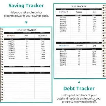 Budget Planner - Monthly Budget Book with Expense Tracker Notebook, Undated Bill Organizer & Finance Planner to Take Control of Your Money, 2024-2025 Account Book to Manage Your Finances-Blue